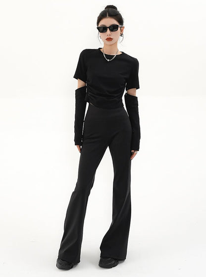 V-Waist Leg Long Pants