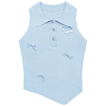 Chic Asymmetrical Polo Tank