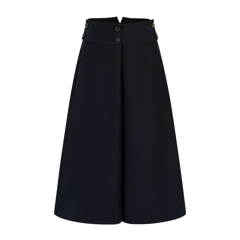 Chic Overlapping Waist Deconstructed Skirt