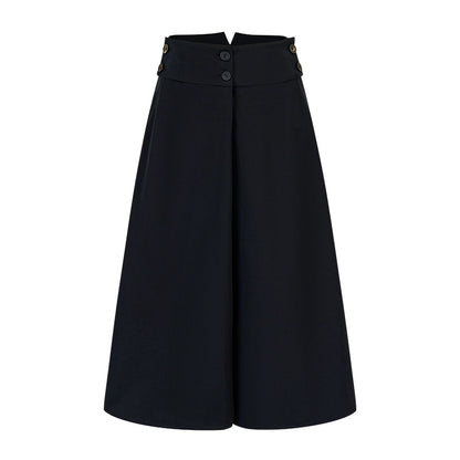 Chic Overlapping Waist Deconstructed Skirt