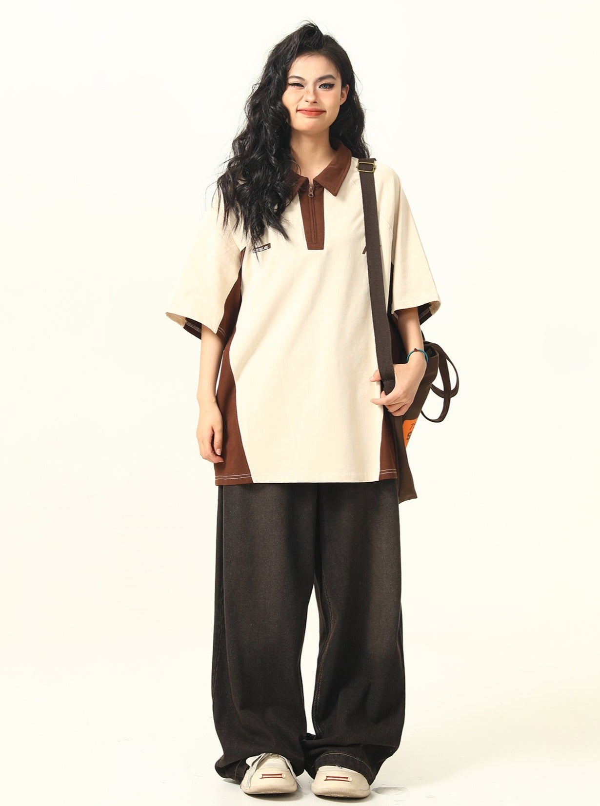 Versatile Contrast Stitch T-Shirt