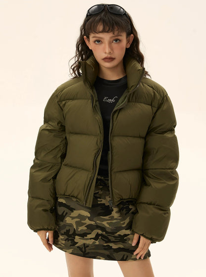 Long-sleeved Loose Down Jacket