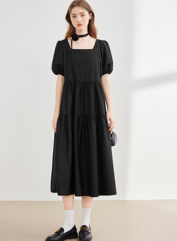 Loose French Midi Dress