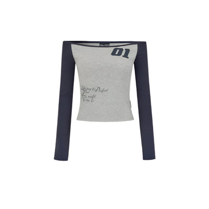 T-shirt asymétrique à une épaule 