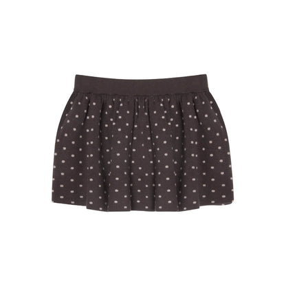 Polka Dot Hooded Knit Sweater Skirt Set-Up