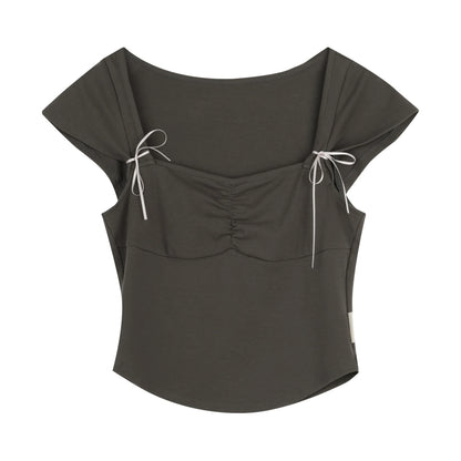 Shirred Ballet T-Shirt