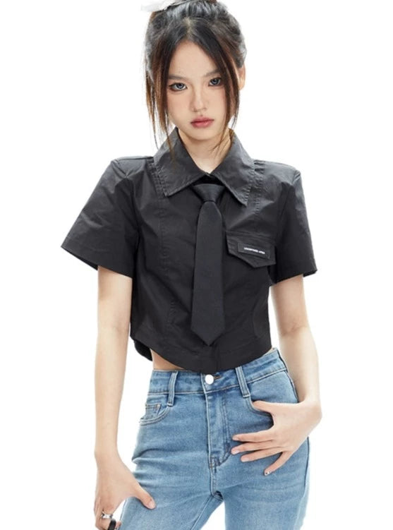 Tie Short Sleeve Top