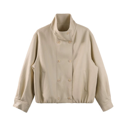 Black Matte Leather Biker Jacket