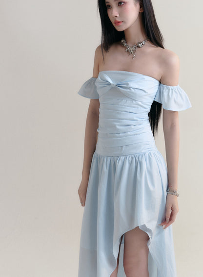 [Spot] fragile shop - Cinderella Ambience Ein-Schulter-Kleid mit langem Rock im Seebad-Stil