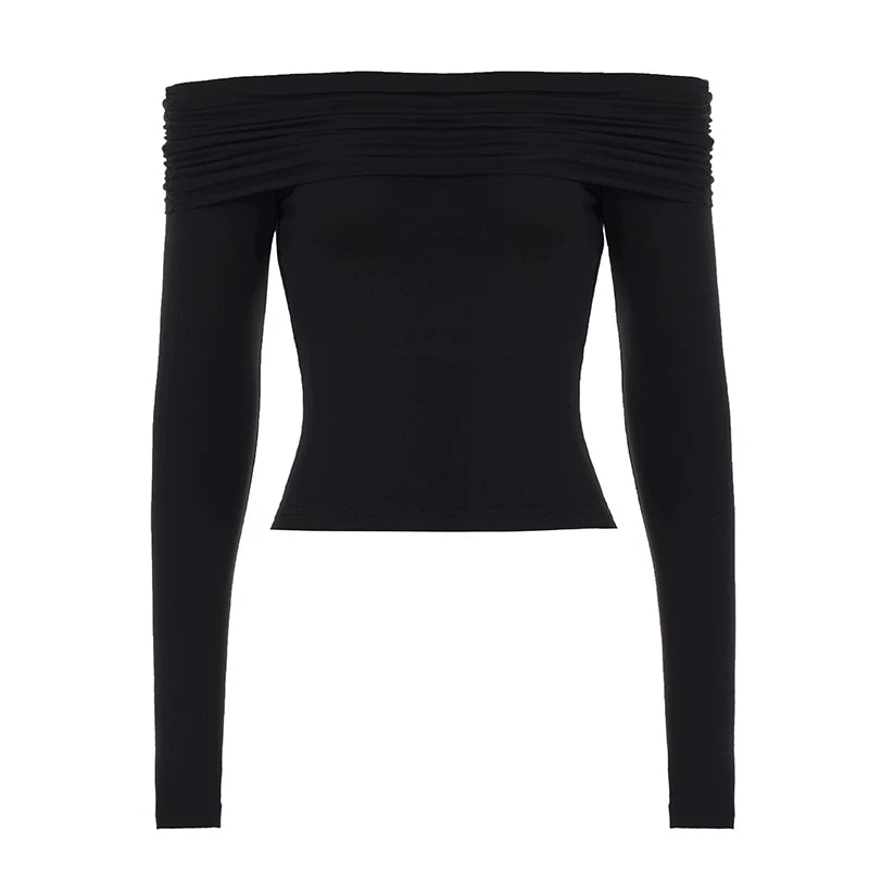 One-Shoulder Backless Blouse