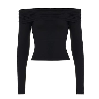 One-Shoulder Backless Blouse