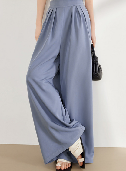 Relaxed Wide-Leg Casual Pants