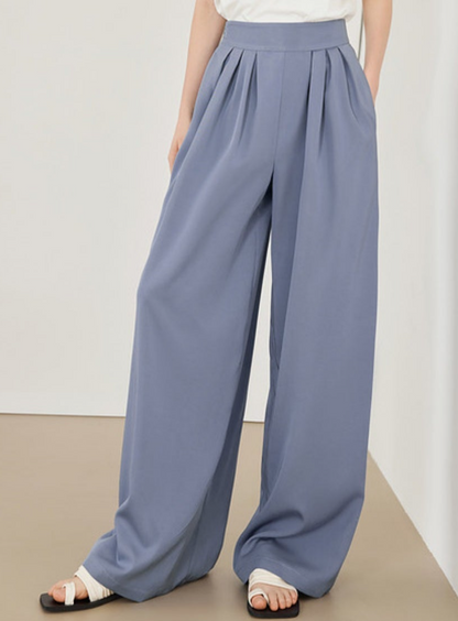 Relaxed Wide-Leg Casual Pants