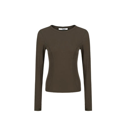 Haut polyvalent à manches longues et coupe slim