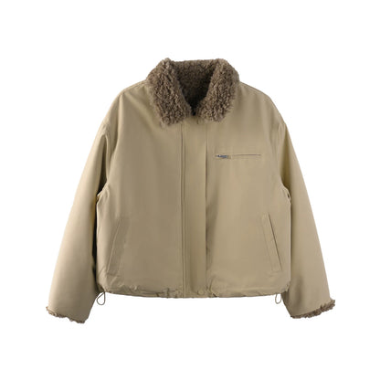 Retro Lamb Wool Winter Coat