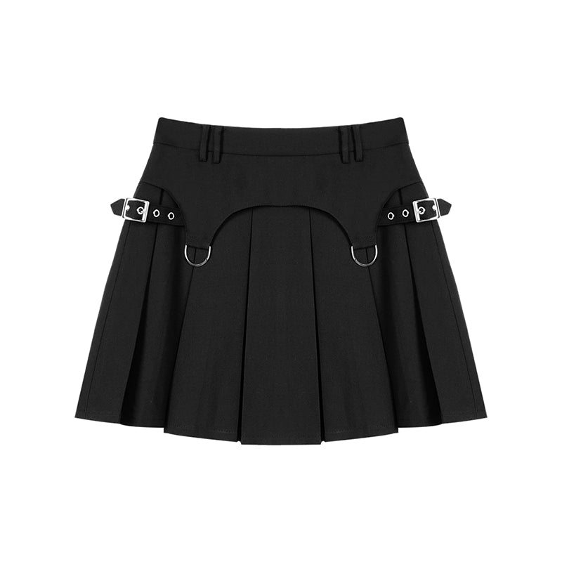 Camisole strap pleated skirt