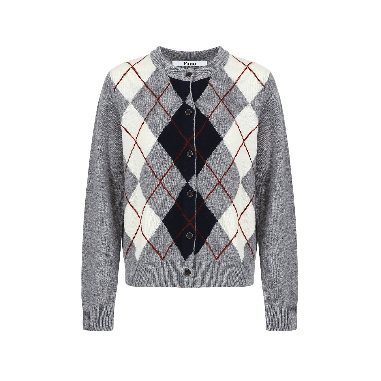 Velvet Diamond Crew Neck Cardigan