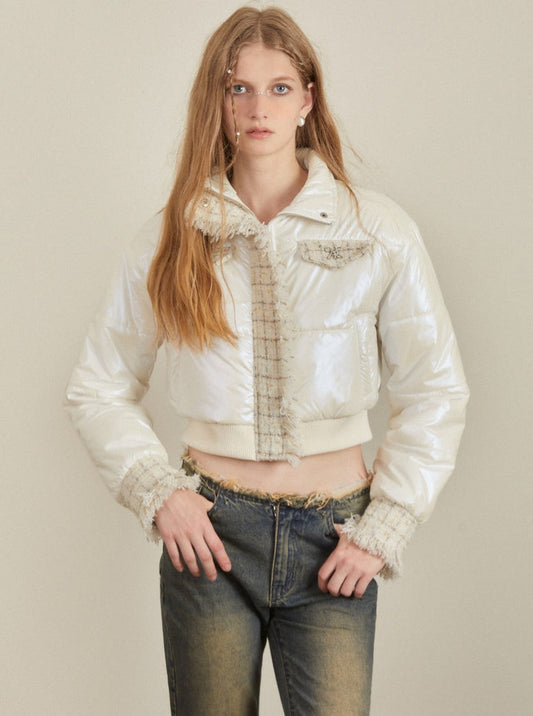 Bright Stitched Cotton Jacket