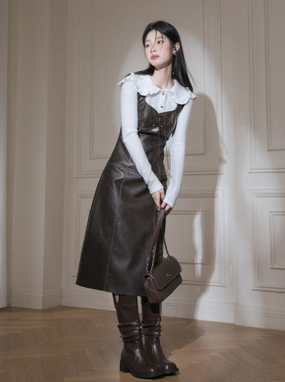 vintage leather dress