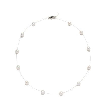 Mermaid Pearl Clavicle Necklace