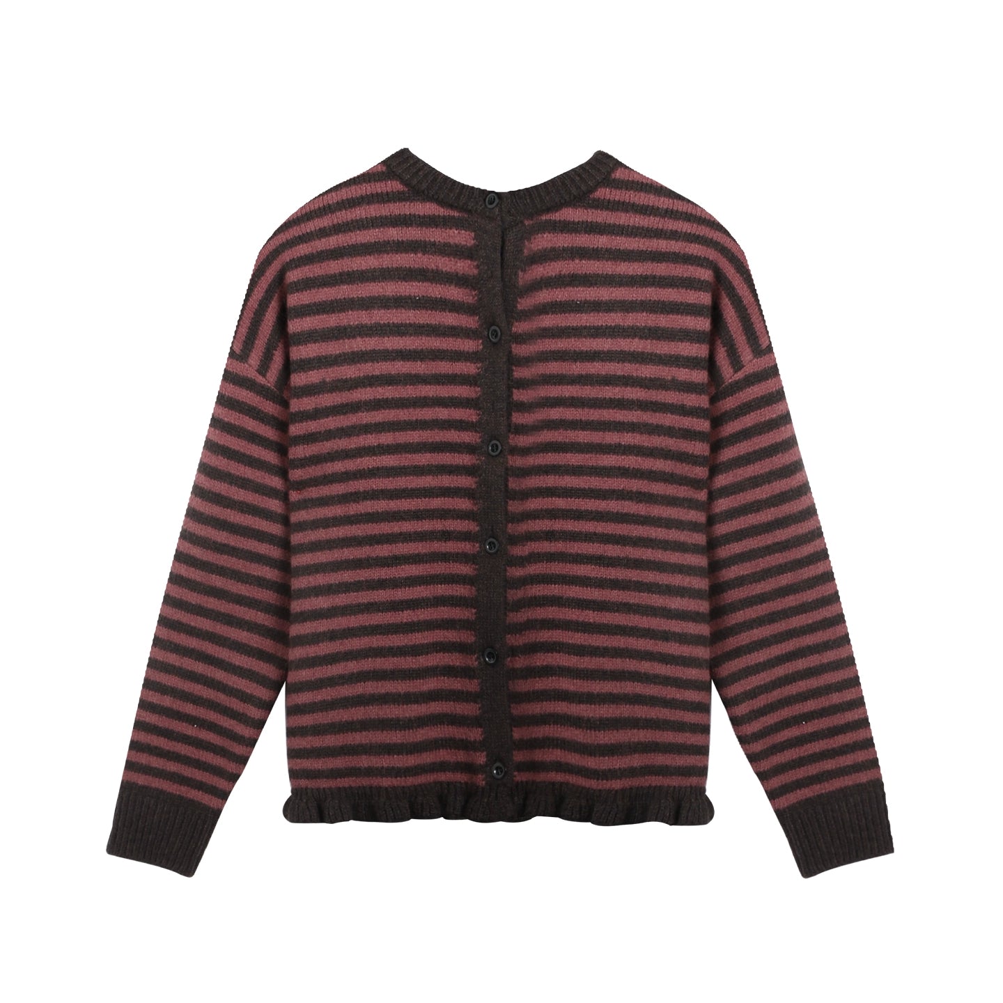 Vintage Striped Sweater Cardigan