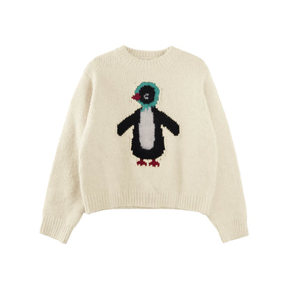 Scarf Penguin Wool Sweater