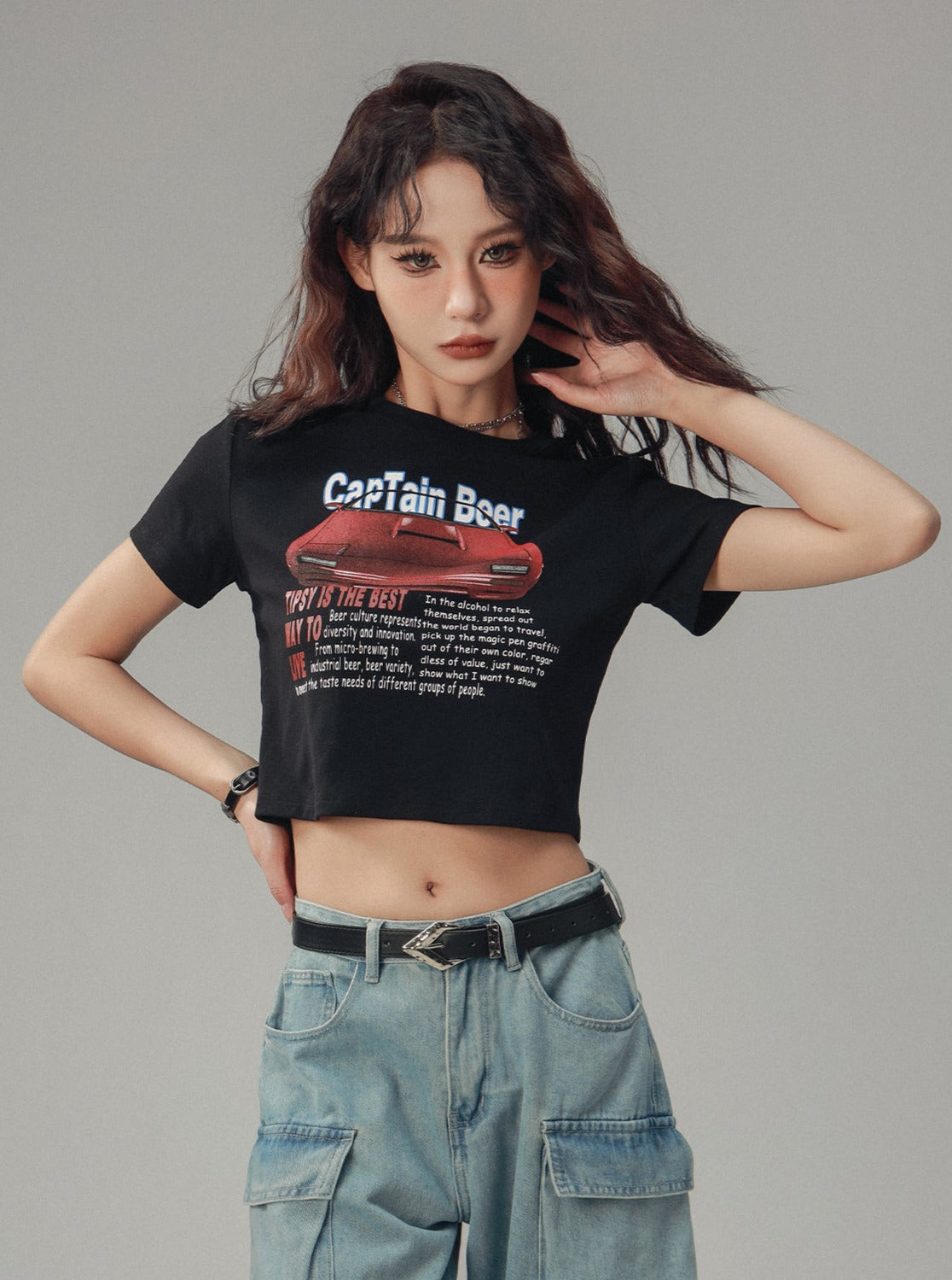 Retro Racing Cropped Top