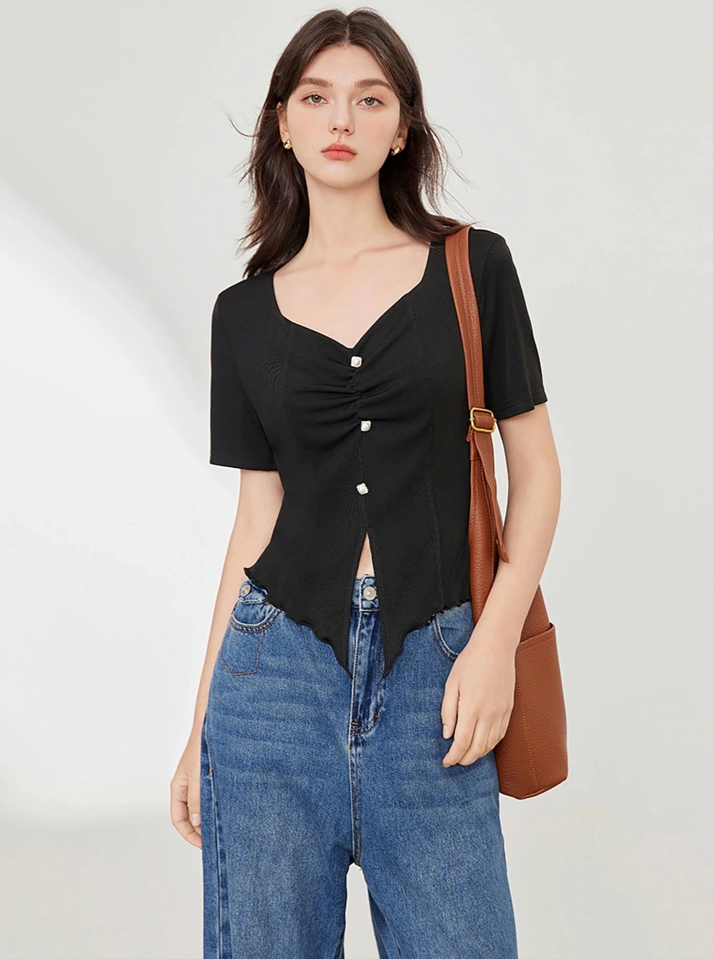 Versatile Temperament Knit Top