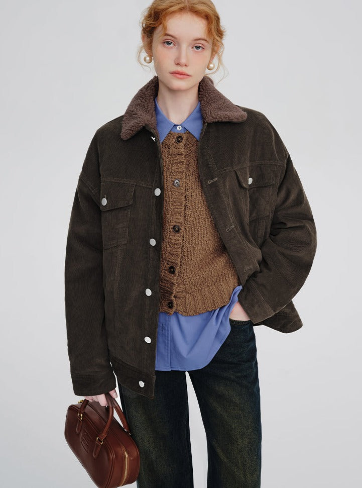Dark Brown Maillard corduroy jacket