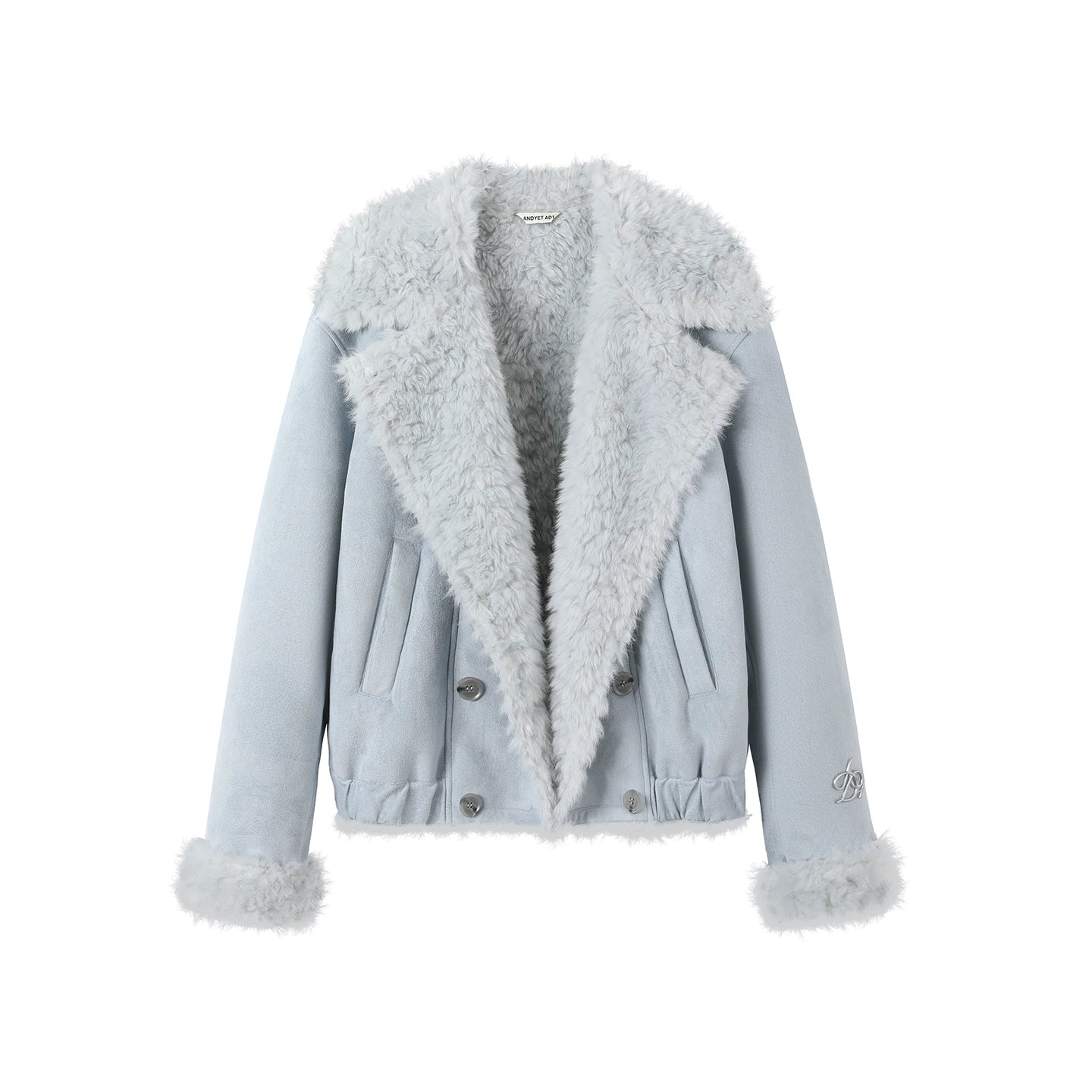 Double-Breasted Fur Coat