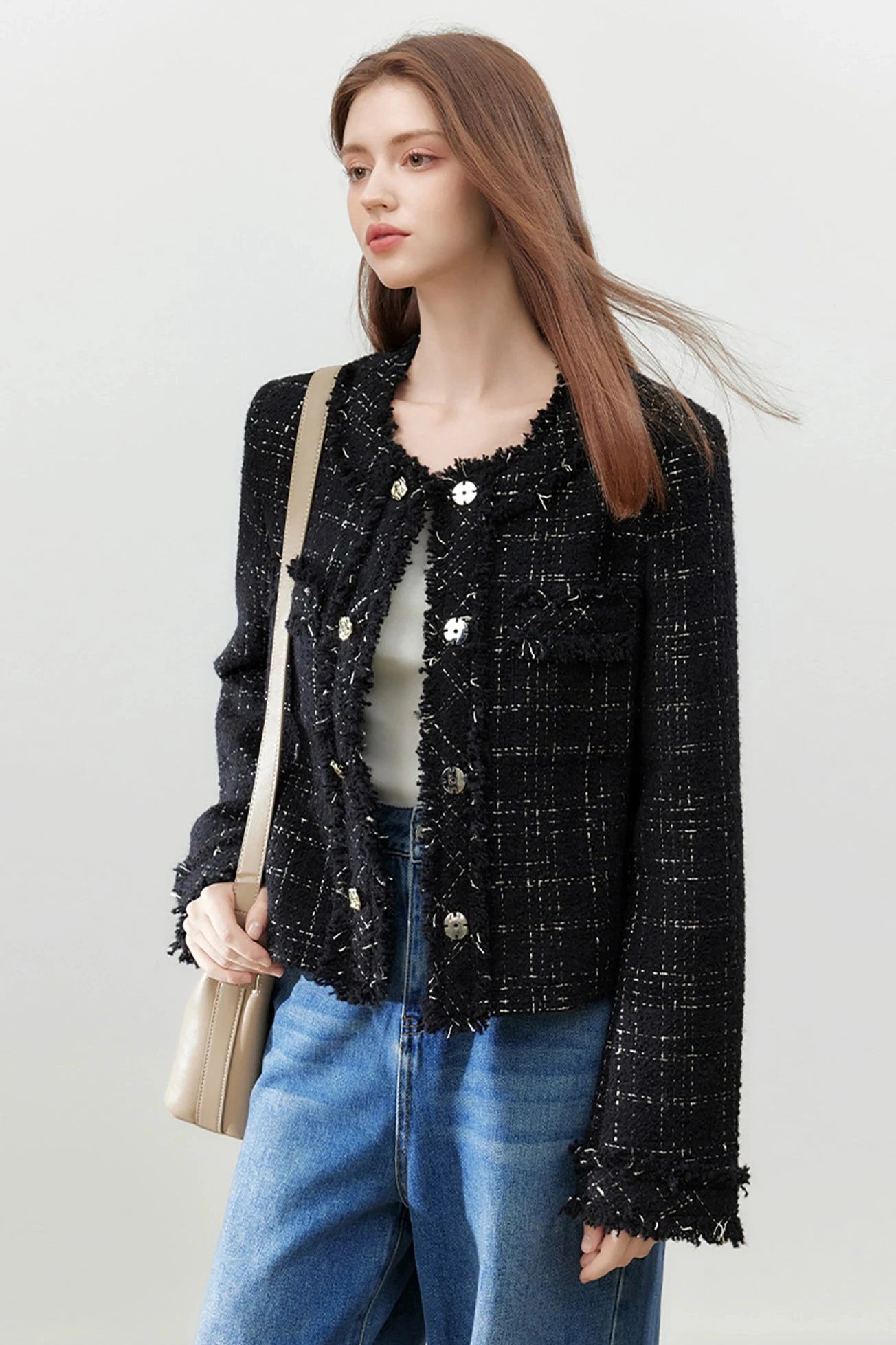 French Tweed Short Coat