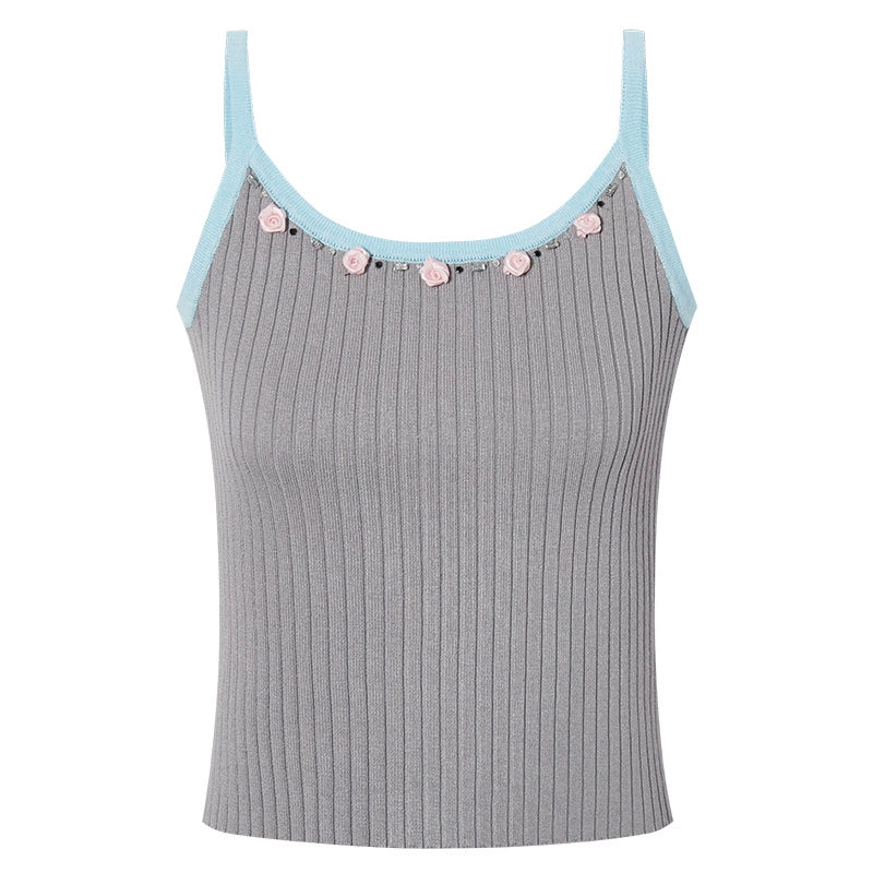 Striped Beaded Camisole