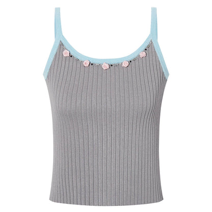 Striped Beaded Camisole