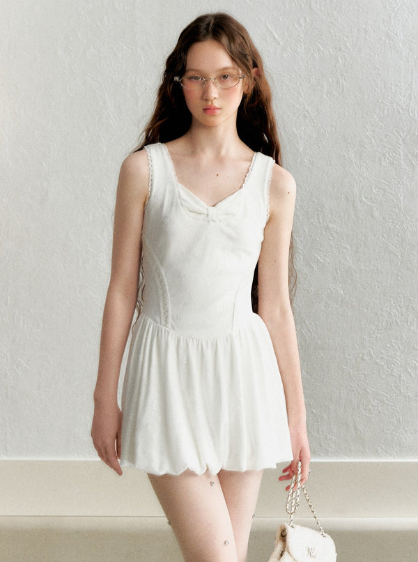 French Retro Slim Waist Dress