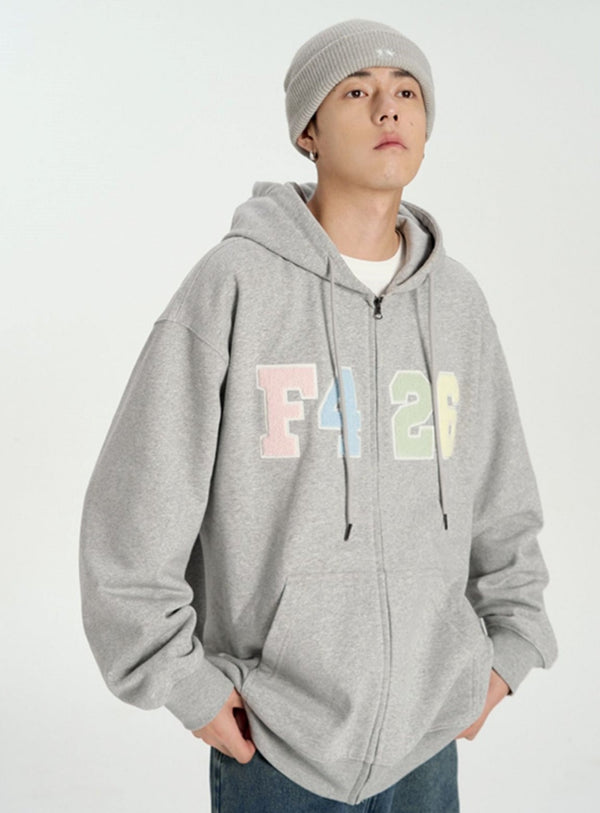 Rainbow Felt Embroidery Cardigan Coat