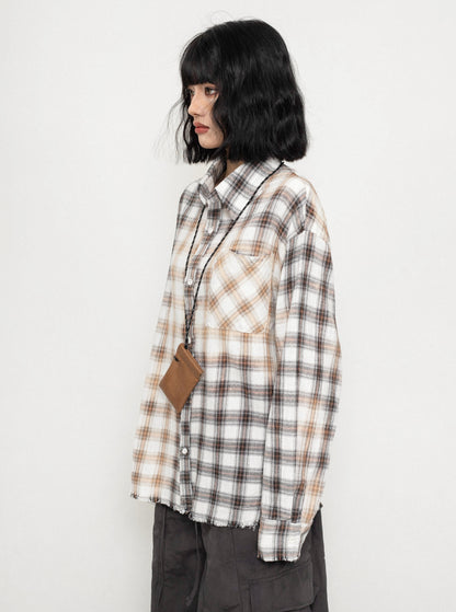 American Vintage Long-Sleeved Patchwork Shirts