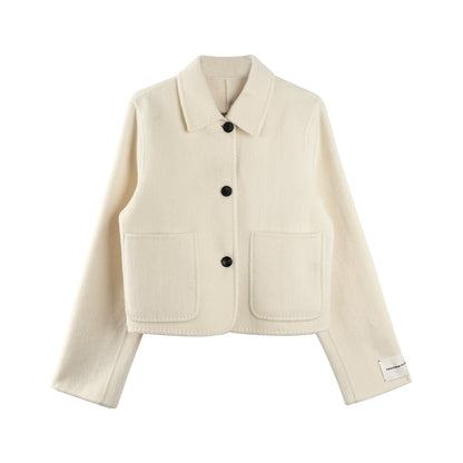 Reversible Wool Short Coat