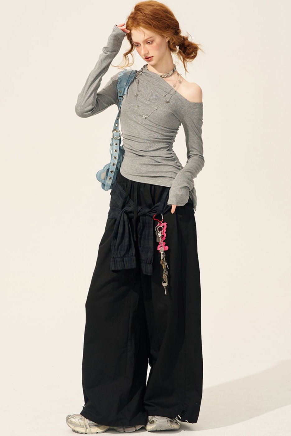 Sassy Double-Waisted Wide-Leg Pants