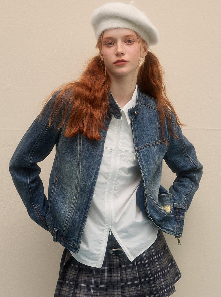 Casual Versatile Vintage Denim Jacket