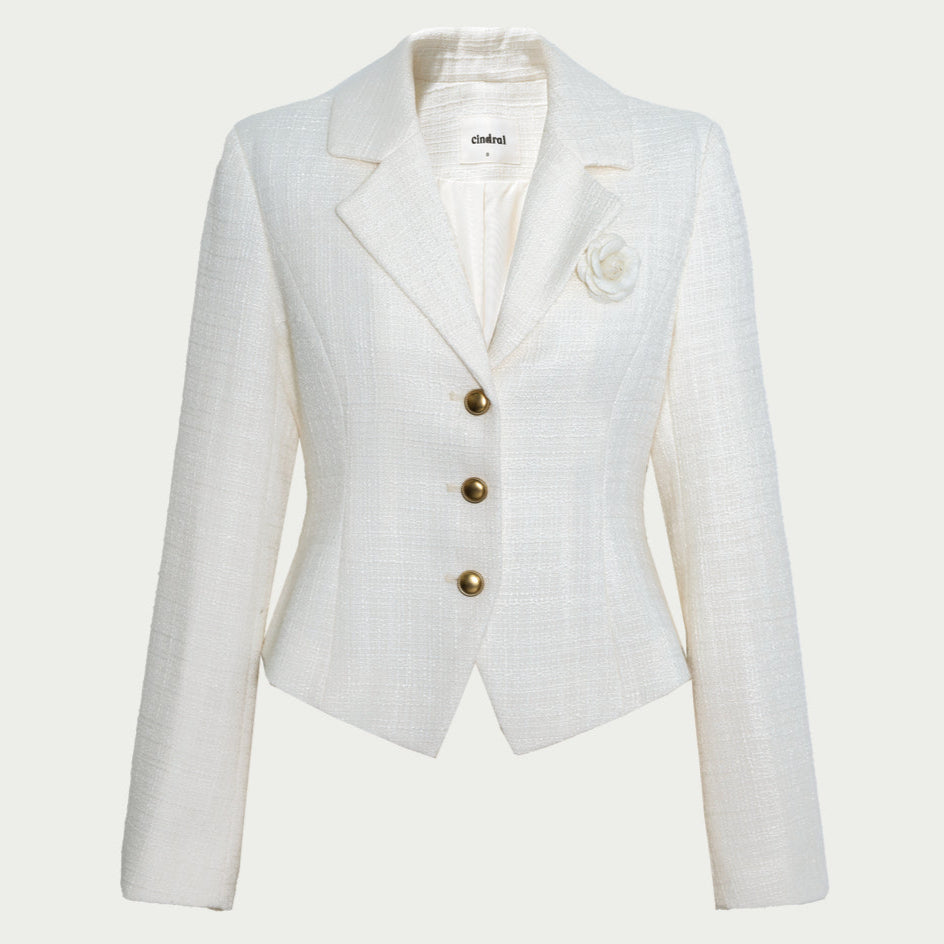 Spring Tweed Jacket & Skirt Set-Up