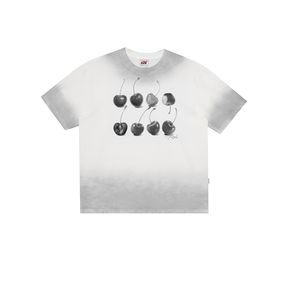 Loose Gradient Cherry T-Shirt