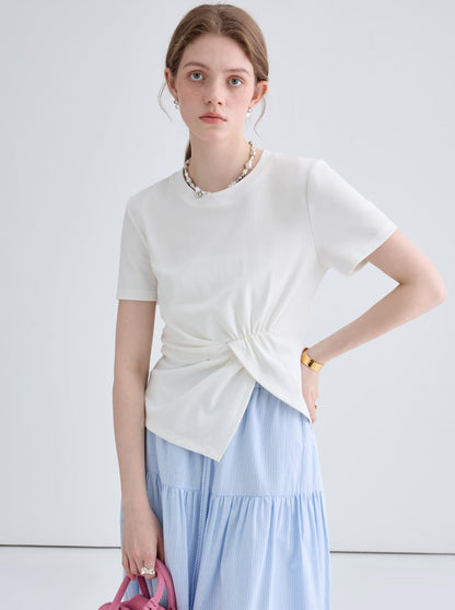 Luxury Irregular Pinch Top