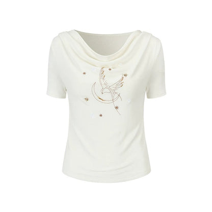 Asymmetric Beaded Bird Top