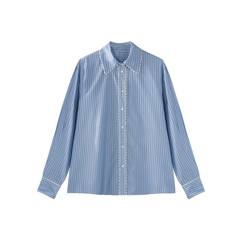 Retro Striped Oversize Shirt