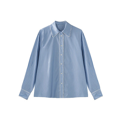 Retro Striped Oversize Shirt