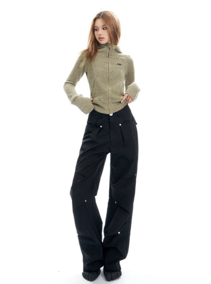 American Low Sized Loose Straight Leg Pants