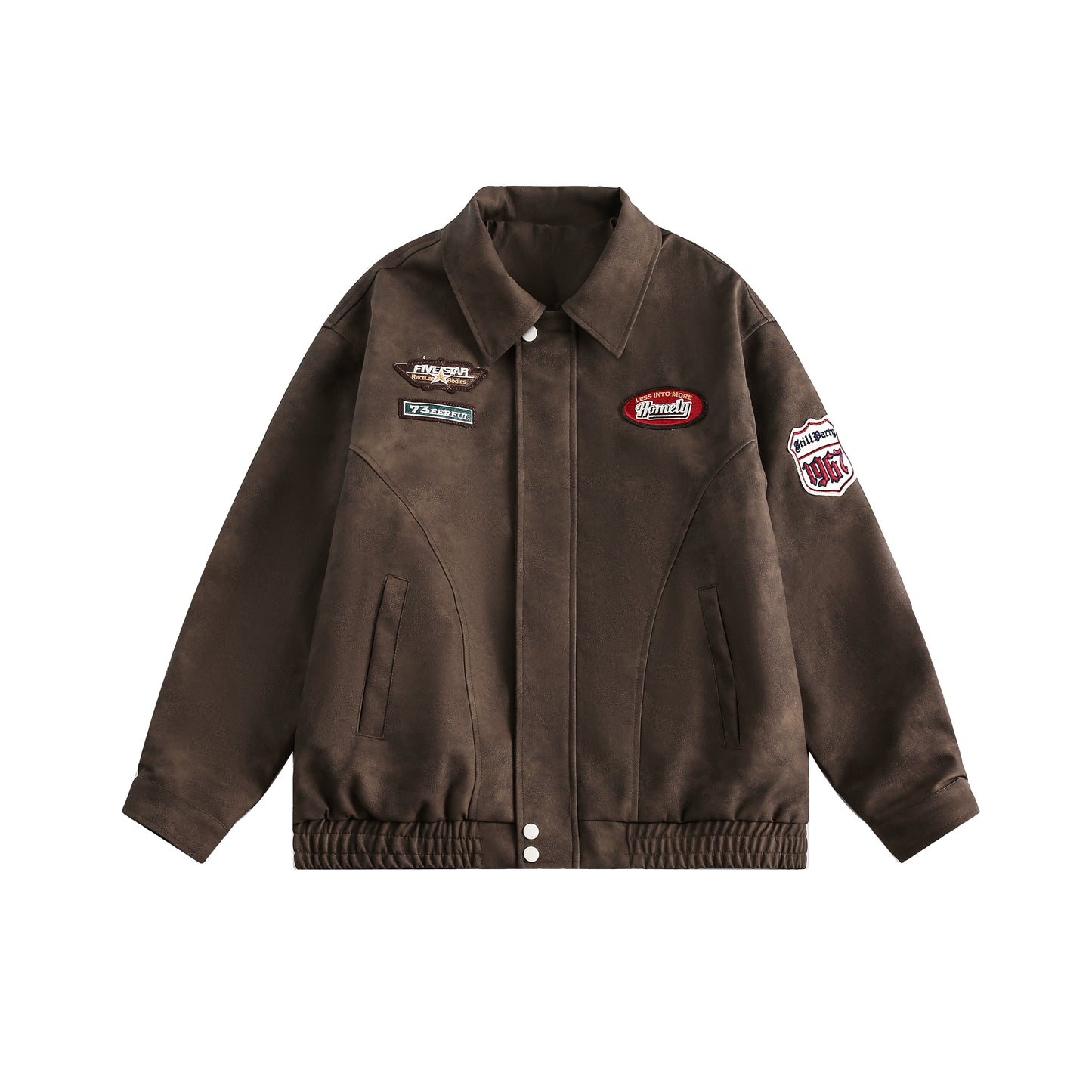 Lapel Cargo Baseball Bomber Jacket