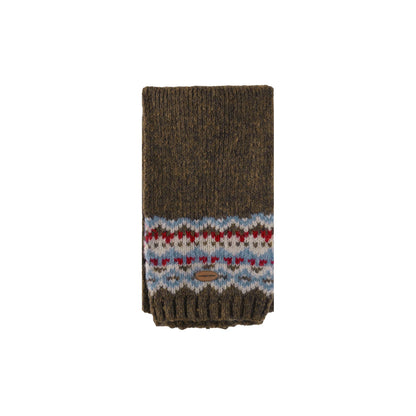 Color-Blocked Jacquard Knitted Scarf