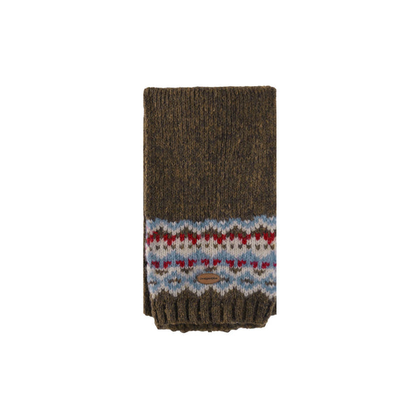 Color-Blocked Jacquard Knitted Scarf