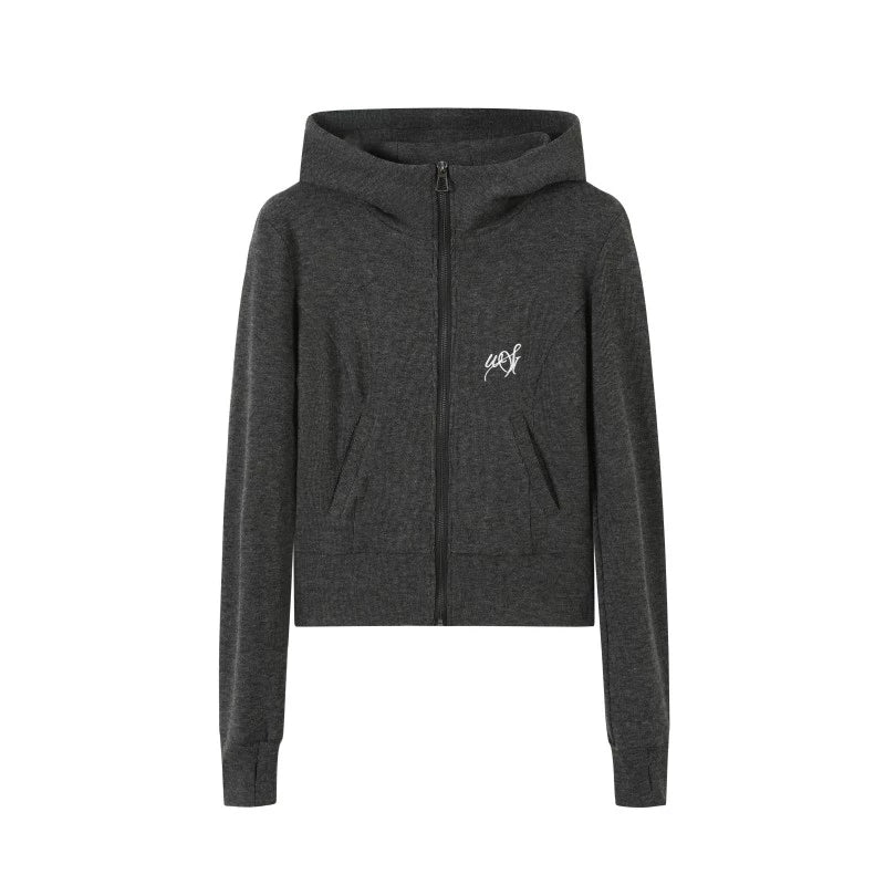 Slimming Knitted Hooded Cardigan Set-Up